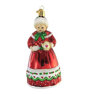 Old World Christmas 5.25 In Mrs. Claus Ornament Coffee Pot Cup Tree Ornaments - 1 of 3