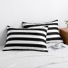 2 Pack Brushed Microfiber Pillowcases, Super-Soft and Cozy Printed Pillow Cases with Envelope Closure - NTBAY - 3 of 4