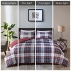 Gulches Twin Twin XL Blue Plaid 2 Piece Comforter Set Ultra Soft Microfiber - 4 of 4