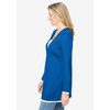 Woman Within Plus Size Long-Sleeve Layered-Look V-Neckline Tunic - 4 of 4