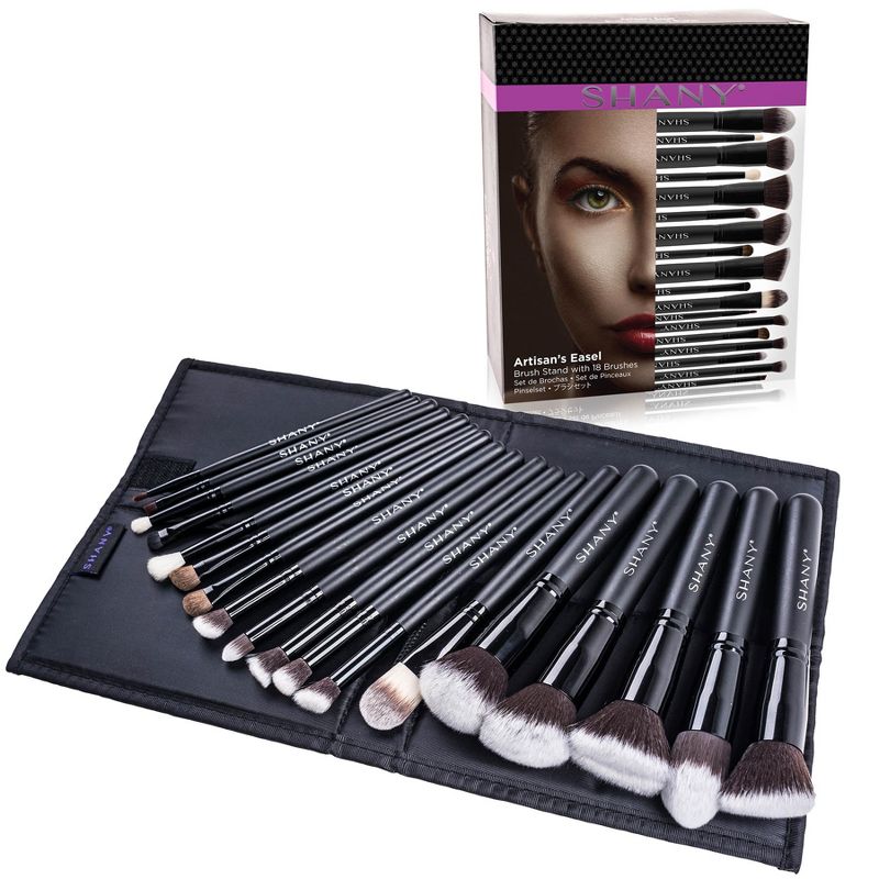 SHANY Artisan’s Easel Makeup Brush Set with Stand  - 18 pieces, 2 of 10