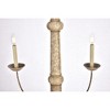 Elegant Lighting Merritt Collection Chandelier D39.8 H24 Lt:6 Weathered Dove Finish - 4 of 4
