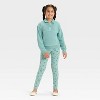 Girls' French Terry Quarter Zip Pullover Sweatshirt - Cat & Jack™ - 3 of 3