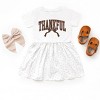 Varsity Thankful Coquette - Toddler Graphic Dress and Infant Dress - 2 of 3