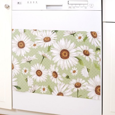 Lakeside Decorative Farmhouse Daisies Dishwasher and Appliance Magnet