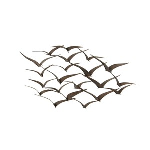 Metal Bird Flying Flock Wall Decor - Olivia & May - 1 of 4