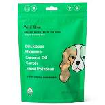 Wild One Organic Baked Veggie Burger with Sweet Potato, Carrot and Chickpea Dog Treats - 8oz