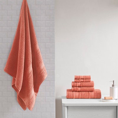 100% Cotton Solid Color Double Stitched Bath Towel Set, Anti-Microbial Certified Super Absorbent Quick Dry Bath Towel