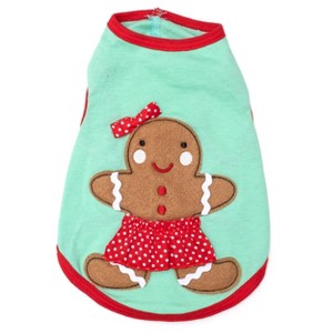 The Worthy Dog Gingerbread Anne Appliqué Dog Tee - 1 of 1