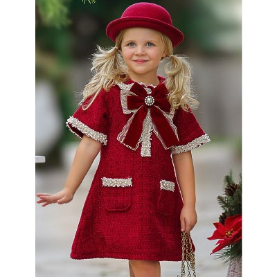 Cozy Meets Chic Tweed Dress Mia Belle Girls
