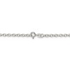 Black Bow Jewelry 2.75mm Sterling Silver Solid Oval Rolo Chain Necklace - 4 of 4
