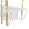 NicBex Twin Size Bunk Bed with Foldable Desk Wooden Bed Frame with Storage Shelves, Ladder and Full Length Guardrail, No Box Spring Required - 4 of 4