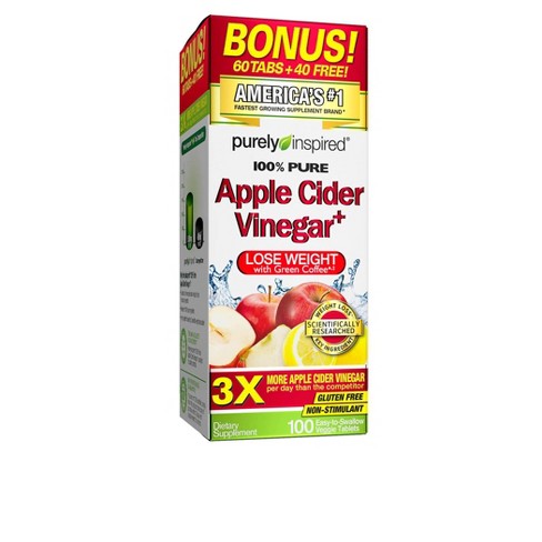 Purely Inspired Apple Cider Vinegar Tablets 100ct Target