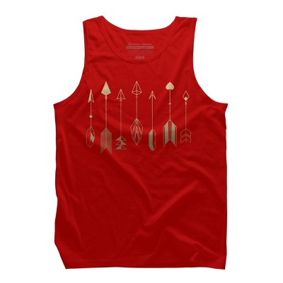 Men's Design By Humans Be Brave Little Arrow (gold) By staceyroman Tank Top