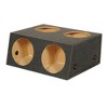 QPower Quad 4 Hole 12 Inch Sealed Divided Speaker Box Subwoofer Enclosure - 4 of 4