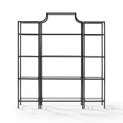 Aimee Pagoda-Style 3-Piece Etagere Set in Oil-Rubbed Bronze