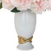 Gulches White Ceramic Decorative Jar with Gold Accent and Removable Lid ¨C Versatile Home Decor - 2 of 4
