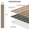 UNISOAR Wood Acoustic Wall Panels-Self-Adhesive 3D Wood Slat Wall Panel-Sound Absorbing Panels for Noise Reducing-Feature Wall Decor for Home & Office - 3 of 4