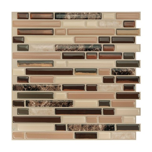 Smart Tiles Milano Fabrini 4pk Peel And Stick 3d Backsplash : Target