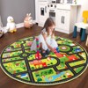 City Traffic Road Map Play Mat | Soft Non-Slip Kids Rug with Educational Fun for Bedroom, Nursery & Playroom - 4 of 4