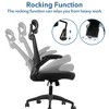 SUGIFT Ergonomic Office Chair with Adjustable Lumbar Support and Headrest – Mesh Back Desk Chair with Flip-Up Arms, Swivel Base, and Rolling Casters - 4 of 4