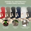 WestinTrends Azura 2-Piece HDPE Plastic Adirondack Patio Chair With 18" Side Table Set - 4 of 4
