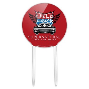 Supernatural To Hell And Back Acrylic Cake Topper - 1 of 4