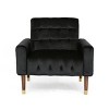 Sapphtopaz 1pc Accent Chair with Tufted Back Lounge Chair Living Room Chair Comfy Chair for Living Room Bedroom Studio - 3 of 4