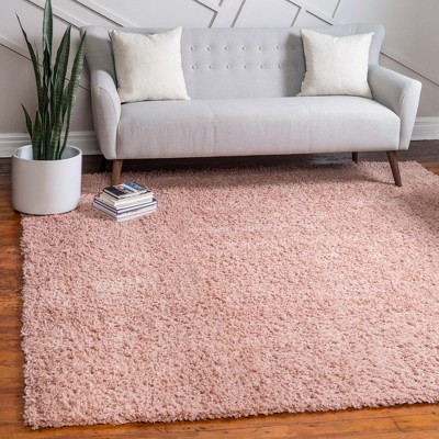 Unique Loom Davos Shag Solid Indoor Woven Area Rug