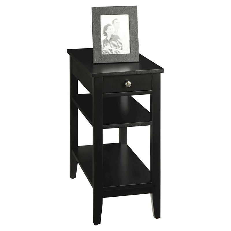 American Heritage 3 Tier End Table with Drawer - Breighton Home, 3 of 7