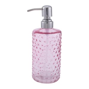 Unique Bargains Elegant Polka Dot Pattern Soap Pump Dispenser for Bathroom 16.9oz 1 Pc - 1 of 4
