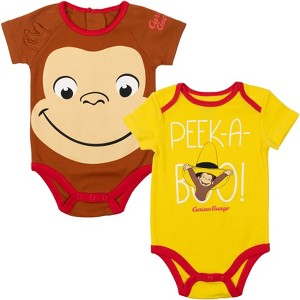 Curious George Baby 2 Pack Bodysuits Newborn to Infant Sizes (Newborn - 24 Months) - 1 of 4