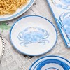 Certified International (Set of 6) 11" Beach House Crab Melamine Dinner Plates - 4 of 4