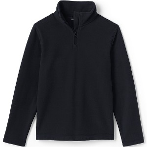 Lands' End School Uniform Kids Lightweight Fleece Quarter Zip Pullover - 1 of 2