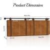 Acoinel Wall Mounted Headboard,for Bedroom,Modern Style Headboard with Faux Leather Straps for Bedroom,Entryway - 3 of 4