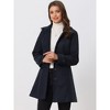 INSPIRE CHIC Women's Winter Classic Single Breasted Outwear Overcoat with Pockets - 2 of 4
