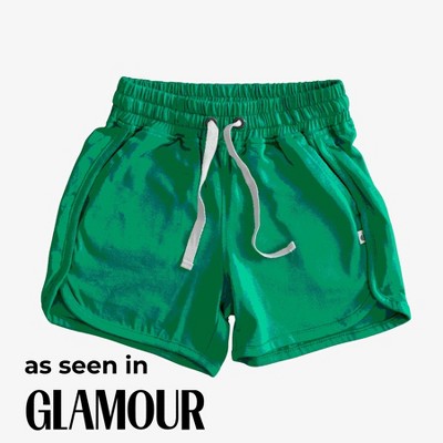 Kids' Organic Athletic Shorts Parakeet - Jackalo