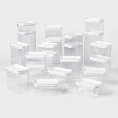 21pc Food Storage Canister Set Clear - Brightroom™