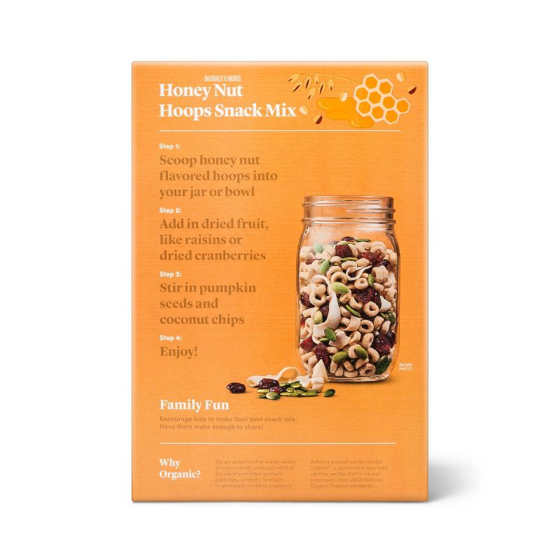 Organic Honey Nut Hoops 12.25oz - Good &#38; Gather&#8482;, 3 of 5