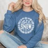Simply Sage Market Women's Graphic Sweatshirt Let It Snow Wreath - 2 of 4