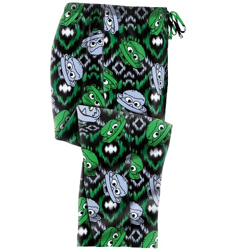Kingsize Men's Big & Tall Licensed Novelty Pajama Pants - Tall - 4xl, Oscar  The Grouch Ikat Black Pajama Bottoms : Target