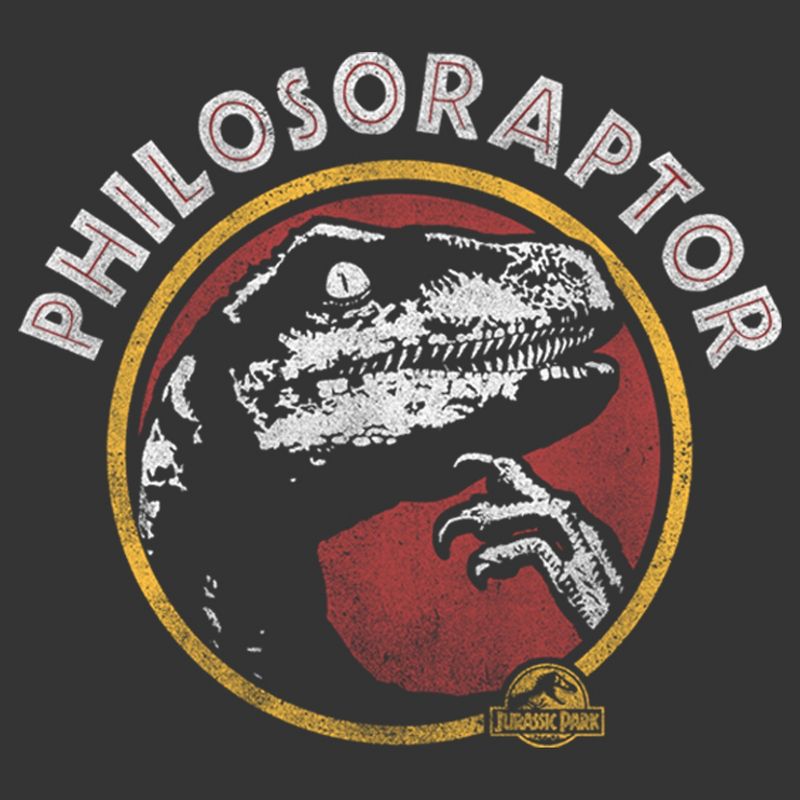 Men's Jurassic Park Deep Thinker Philosoraptor Dinosaur T-Shirt, 2 of 4