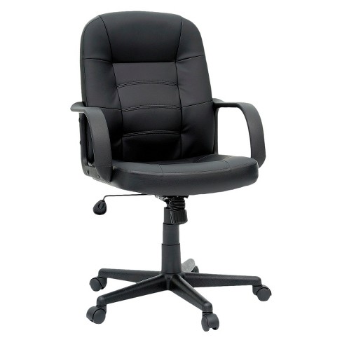 Office Chair Bonded Leather Black Room Essentials Target