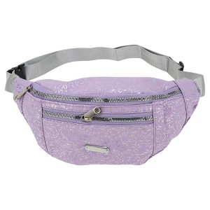 Unique Bargains Bamboo Leaves Pattern Fanny Pack 1 Pc - 1 of 4