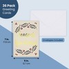 Best Paper Greetings 36 Pack Season's Greetings Cards Bulk, 5x7 Gold Foil Note Cards with Envelopes for Festive Holiday Winter Xmas Seasons - 2 of 4