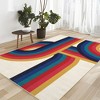 COZONY Washable Runner Mat, Non-Slip Low Pile, Abstract Pattern Rug for Hallway, Kitchen, Laundry Room - 3 of 4