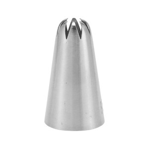 Unique Bargains Piping Tip 304 Stainless Steel Silver Tone 0.51"x0.98"x1.46" 1 Pcs - 1 of 3