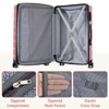 Sapphtopaz 3pcs Hardshell Luggage Sets ABS+PC Suitcase Durable Luggage Carry On Suitcase Suitcases with Wheels, Spinner Wheels (20" 24" 28") - 4 of 4