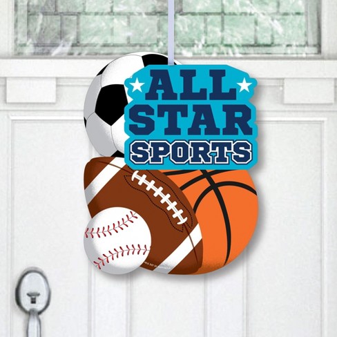 All star sports baby shower outlet decorations