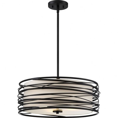Quoizel Lighting Spiral 3 - Light Pendant in  Matte Black